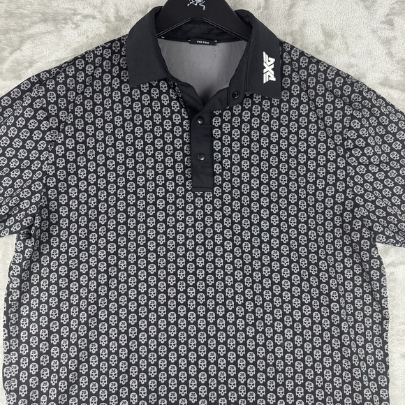 PXG Other - PXG Parsons Xtreme Skulls All Over Print AOP Golf Polo Shirt Mens Small Stretch